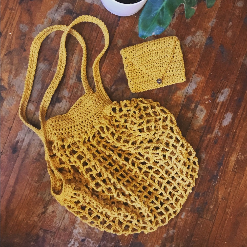 Market bag zero waste French market bag handmade